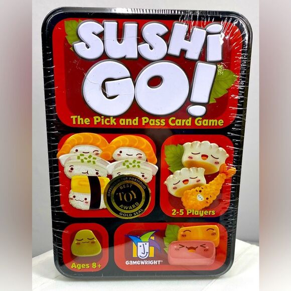 Sushi Go ! The Pick and Pass Card Game By Gamewright New Sealed in Tin Box - Picture 1 of 2